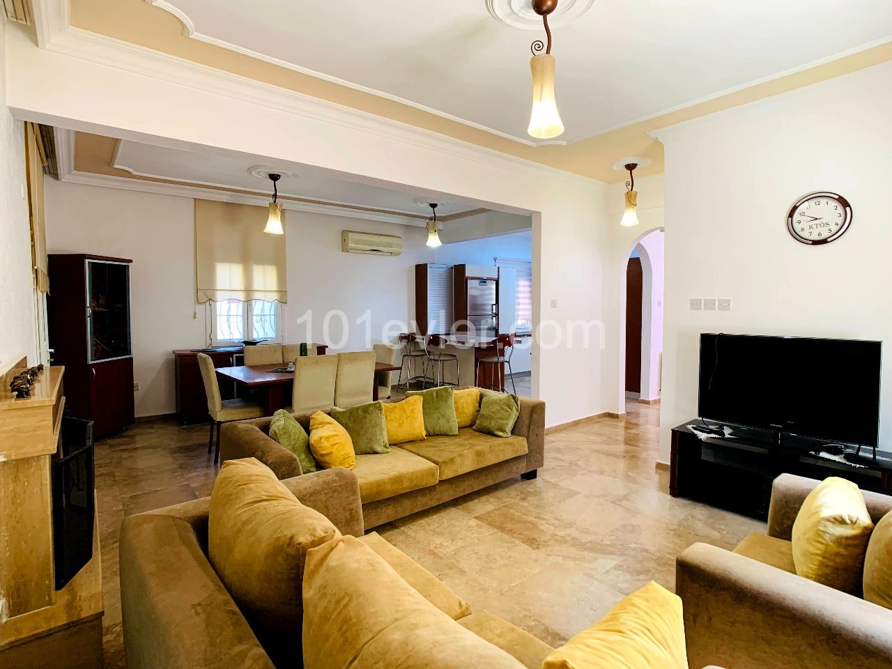 Luxurious Fully Furnished Corner  VILLA (with Fireplace & Central Heating System) FOR RENT in NICOSIA-HAMİTKOY!