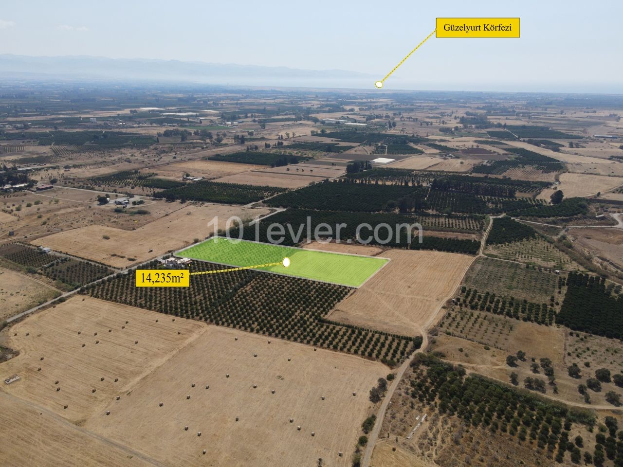 The Value of Güzelyurt is in the Fastest Rising Area, 2 minutes from the Center. AN INVESTMENT OPPORTUNITY OF 14,179 m2 at A distance of! ** 