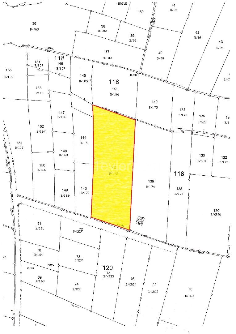 The Value of Güzelyurt is in the Fastest Rising Area, 2 minutes from the Center. AN INVESTMENT OPPORTUNITY OF 14,179 m2 at A distance of! ** 