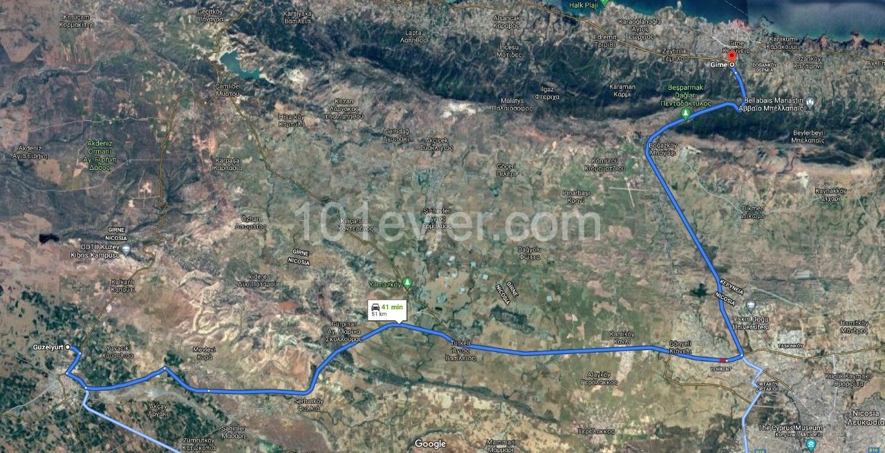 The Value of Güzelyurt is in the Fastest Rising Area, 2 minutes from the Center. AN INVESTMENT OPPORTUNITY OF 14,179 m2 at A distance of! ** 