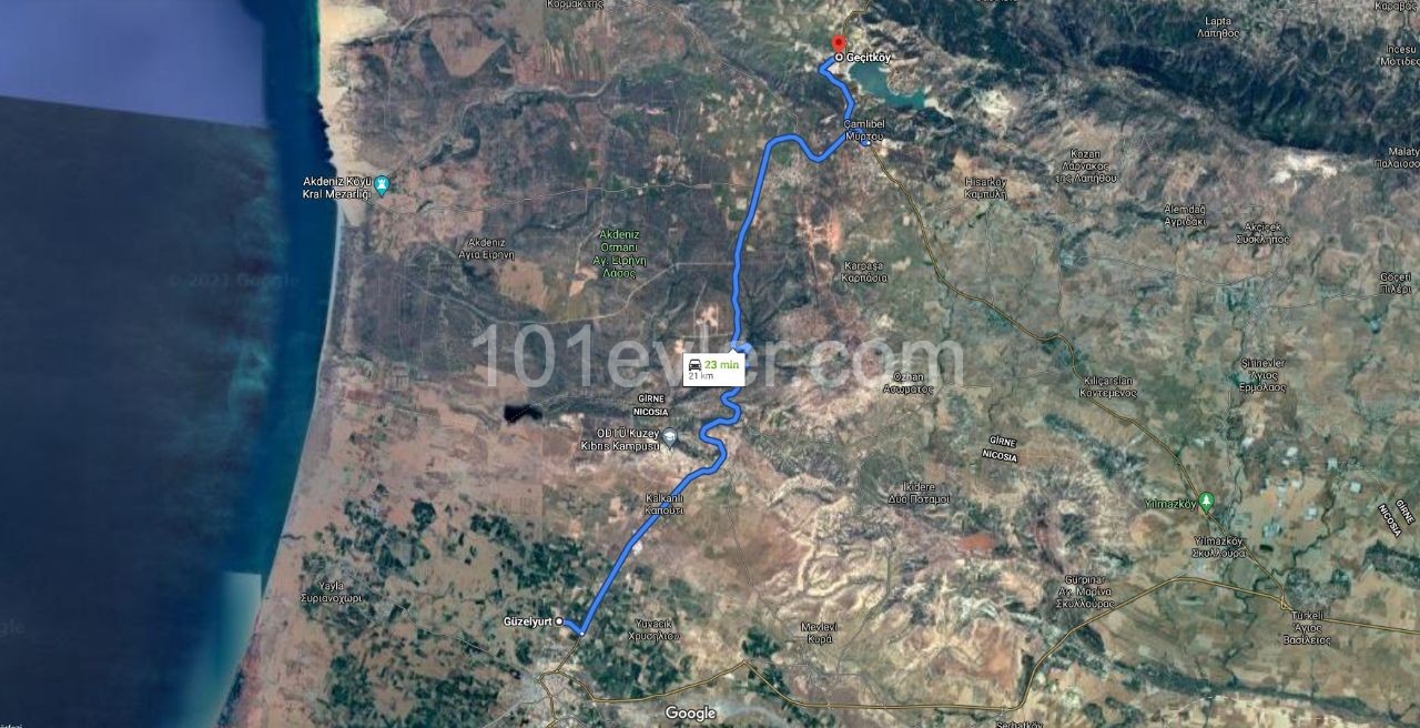 Güzelyurt mehlwert steigt am schnellsten in der Region, Zentrum e 2 min. Investitionsmöglichkeit in einer Entfernung von 14.179 m2! ** 