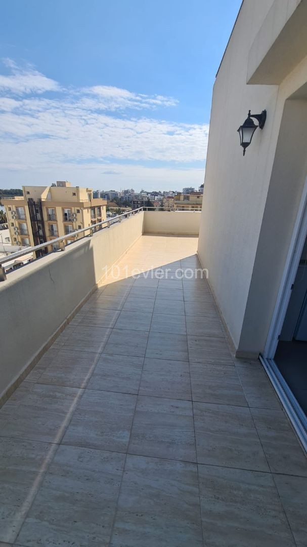 Famagusta Close to emu 1+1 pent house for rent ** 