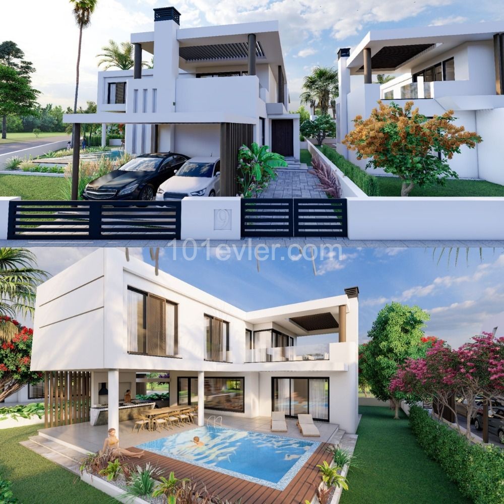 3+1 DUBLEX VILLA WITH POOL IN YENIBOGAZI, DELIVERED IN THE PROJECT PHASE, 35% CONTRACTED IN DECEMBER 2023, 35% TURN-KEY DELIVERY 30% REMAINING DURING 12 MONTHS ** 