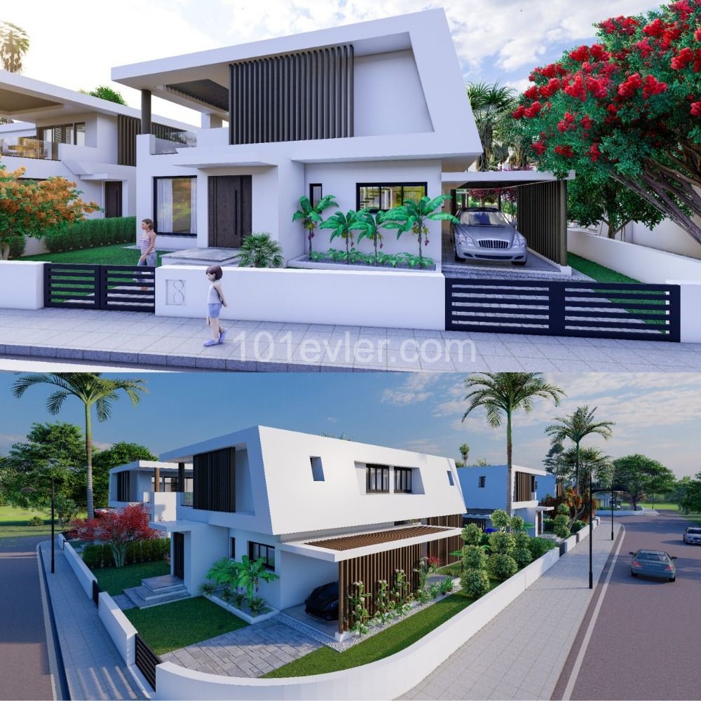 3+1 DUBLEX VILLA WITH POOL IN YENIBOGAZI, DELIVERED IN THE PROJECT PHASE, 35% CONTRACTED IN DECEMBER 2023, 35% TURN-KEY DELIVERY 30% REMAINING DURING 12 MONTHS ** 