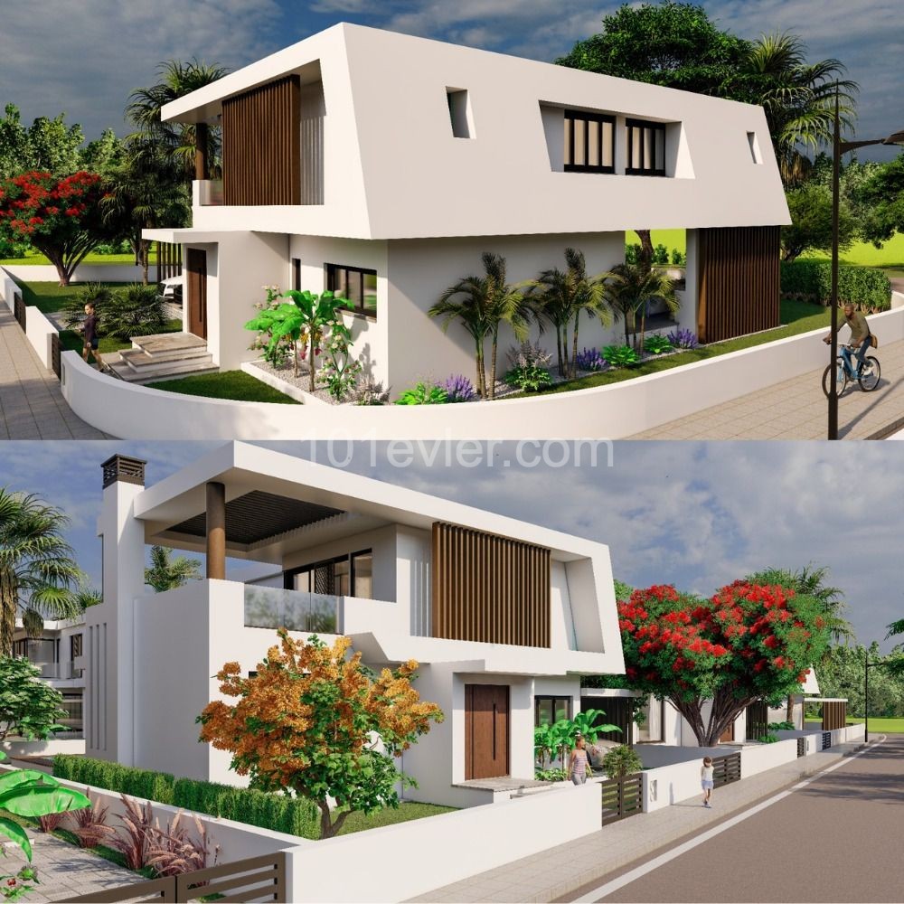 3+1 DUBLEX VILLA WITH POOL IN YENIBOGAZI, DELIVERED IN THE PROJECT PHASE, 35% CONTRACTED IN DECEMBER 2023, 35% TURN-KEY DELIVERY 30% REMAINING DURING 12 MONTHS ** 