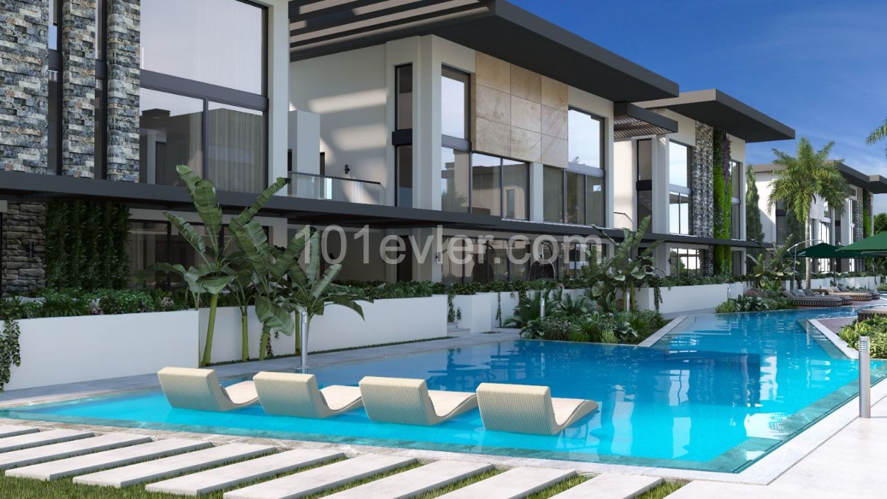 Loft style 2+2 and 3+2 apartments close to Salamis Hotel 56 flats 14 blocks each block 4 flats payment plan 40% onwards 30% turnkey delivery last 30% turnkey 24 months after interest-free installment, starting from £129,900 ** 