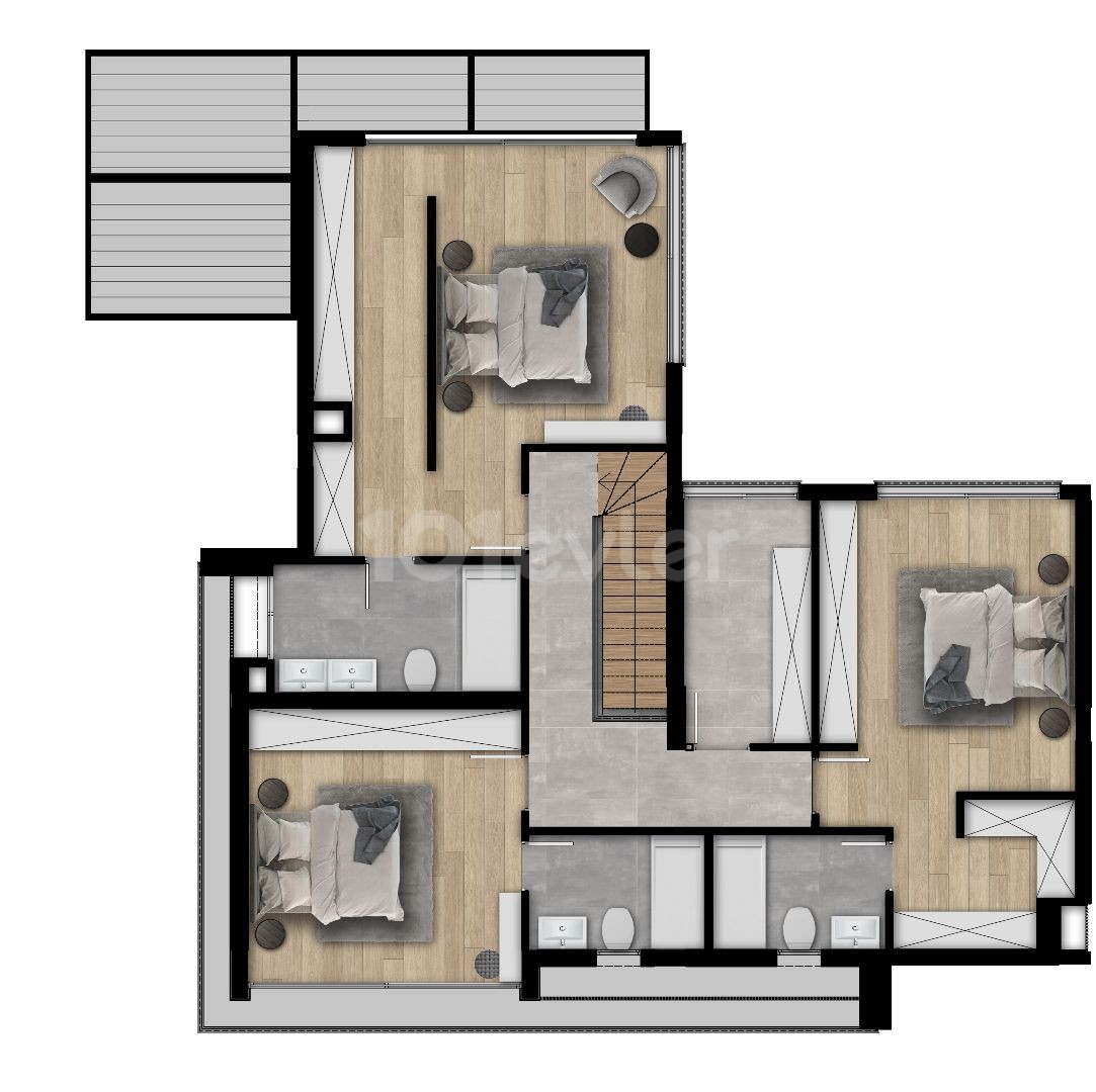 Ötükende 5+1 und 4 + 1 Option mit luxuriösem komfortables Site-Leben zum Verkauf ** 