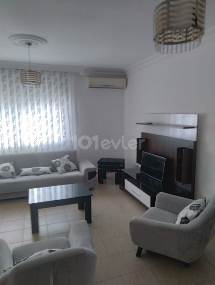 3+1 flat for rent in Gülseren area, furnished, 2nd floor, 600 USD, annual payment, Deposit 600 USD, Commission 600 USD, Dues 300 TL per month.