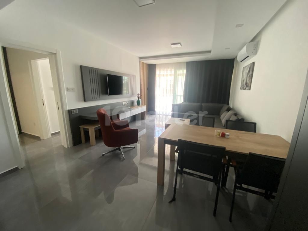 Iskele-1+1 Apartment for Sale in Long Beach Courtyard from Ozkaraman ** 