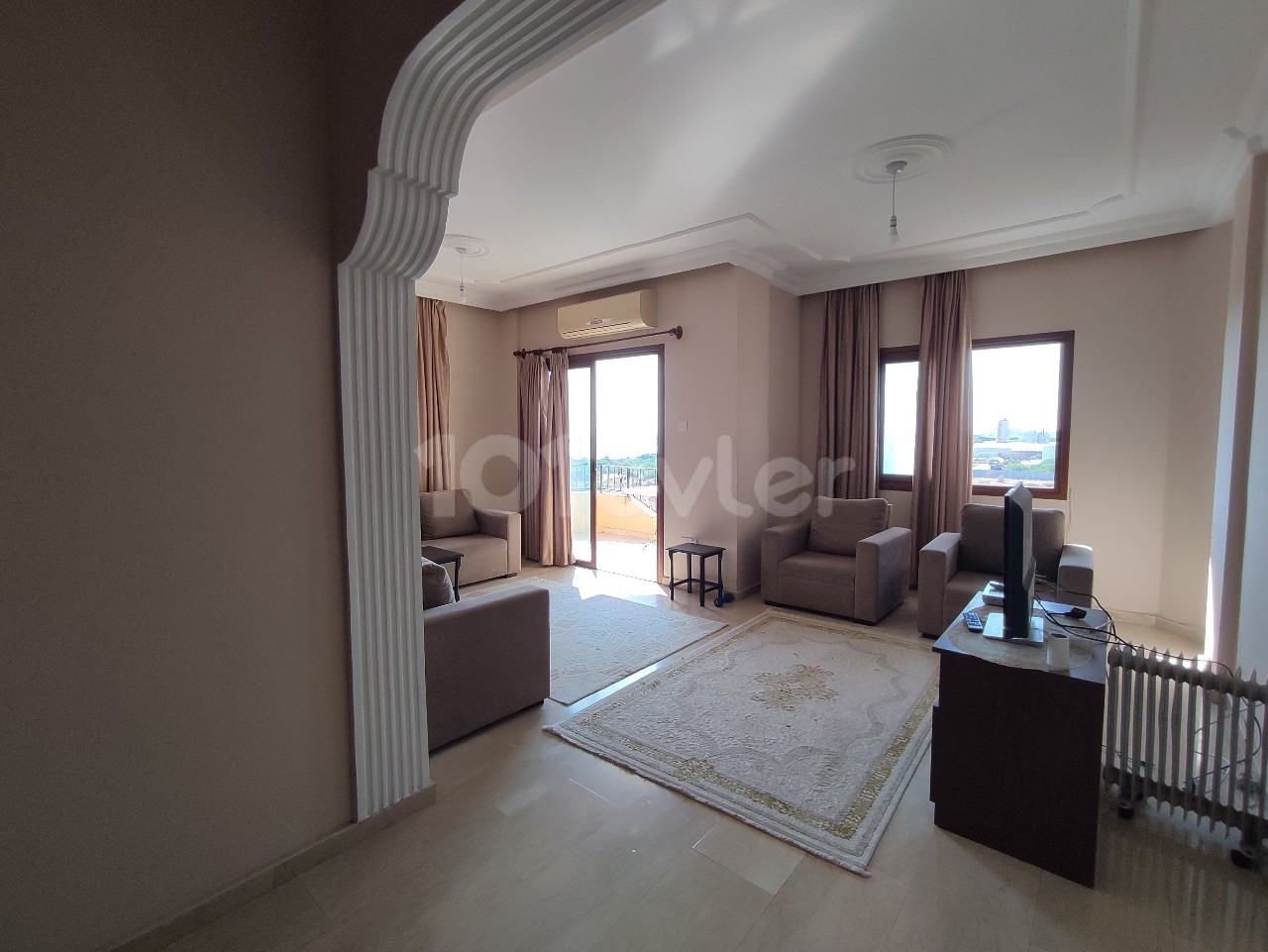 (ANNUAL PAYMENT) 3+1 Flat for Rent in Gulseren with Sea Viewaman