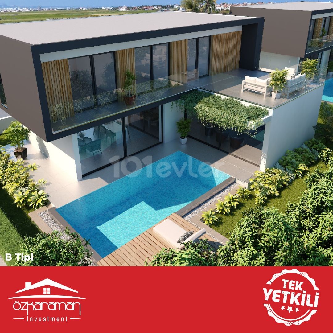 ÖZKARAMAN'dan Yeniboğaziçi bölgesinde 283m² lüks 3+1 müstakil villalar