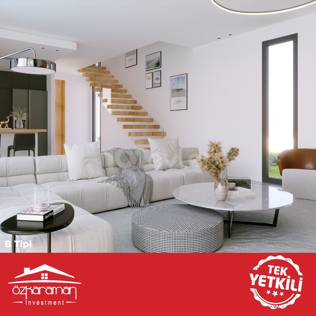 283m² luxury 3+1 detached villas in Yeniboğaziçi region from ÖZKARAMAN