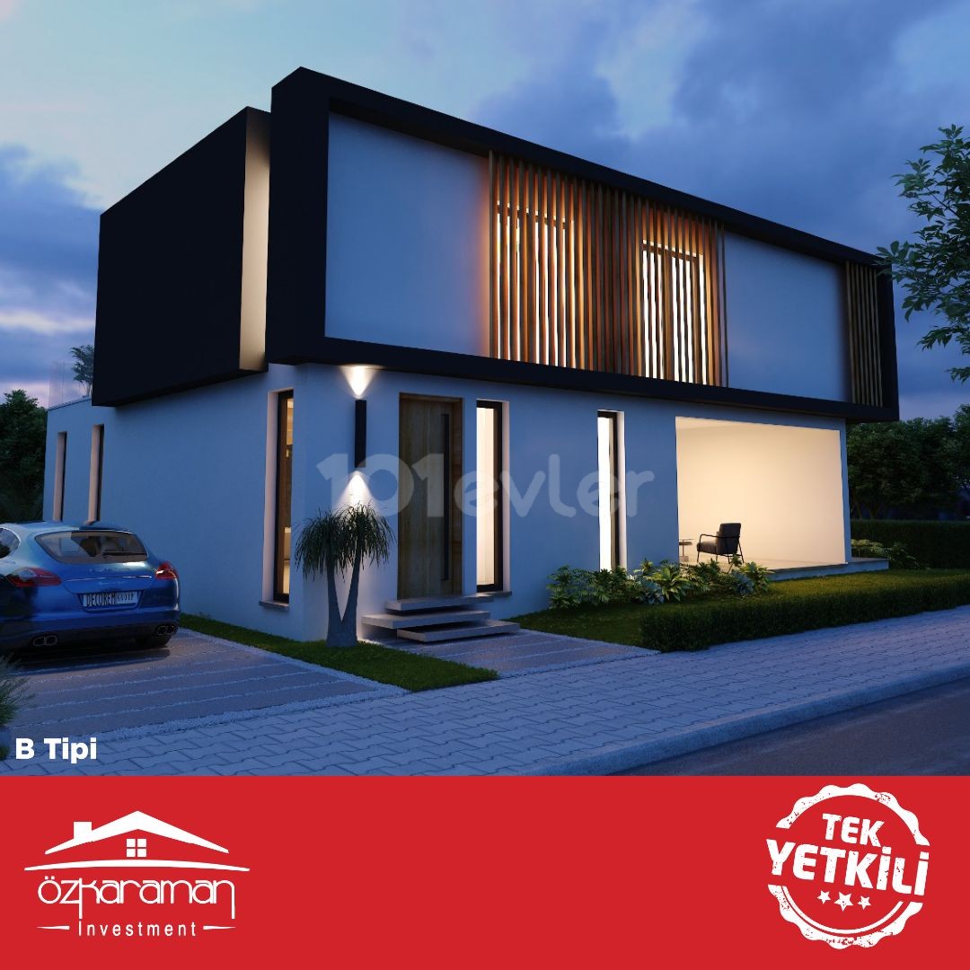 283m² Luxus 3+1 freistehende Villen in Yeniboğaziçi Region von ÖZKARAMAN