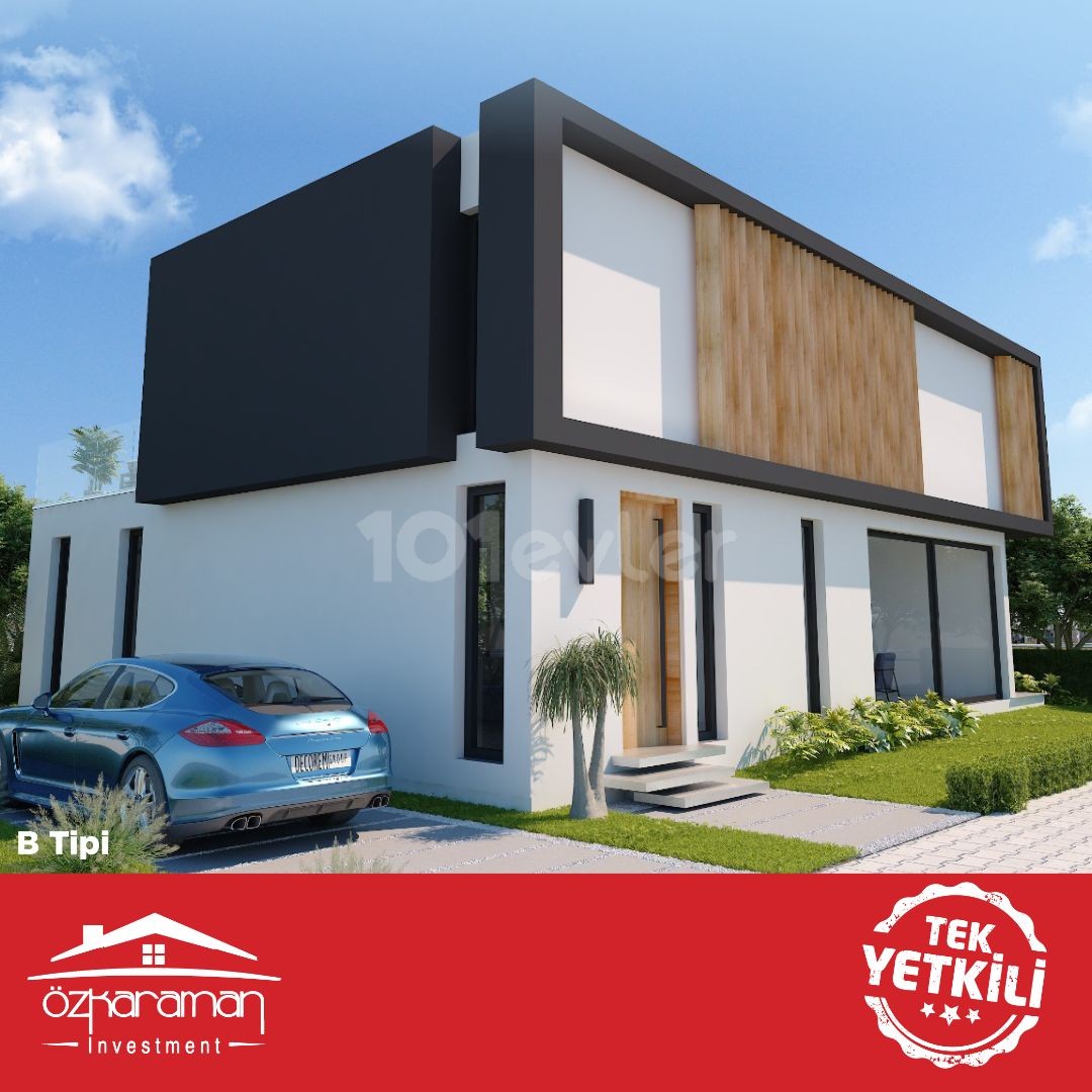 ÖZKARAMAN'dan Yeniboğaziçi bölgesinde 283m² lüks 3+1 müstakil villalar