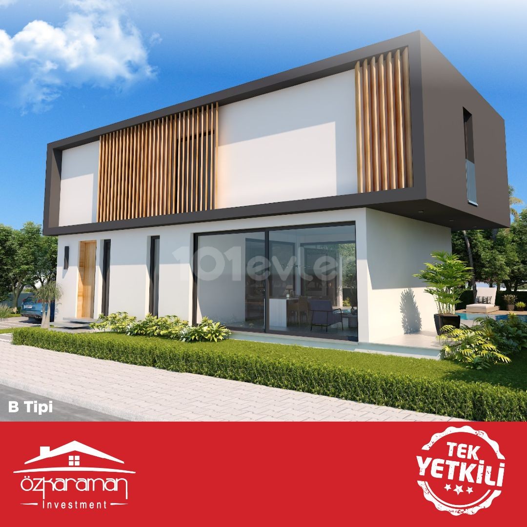 283m² Luxus 3+1 freistehende Villen in Yeniboğaziçi Region von ÖZKARAMAN