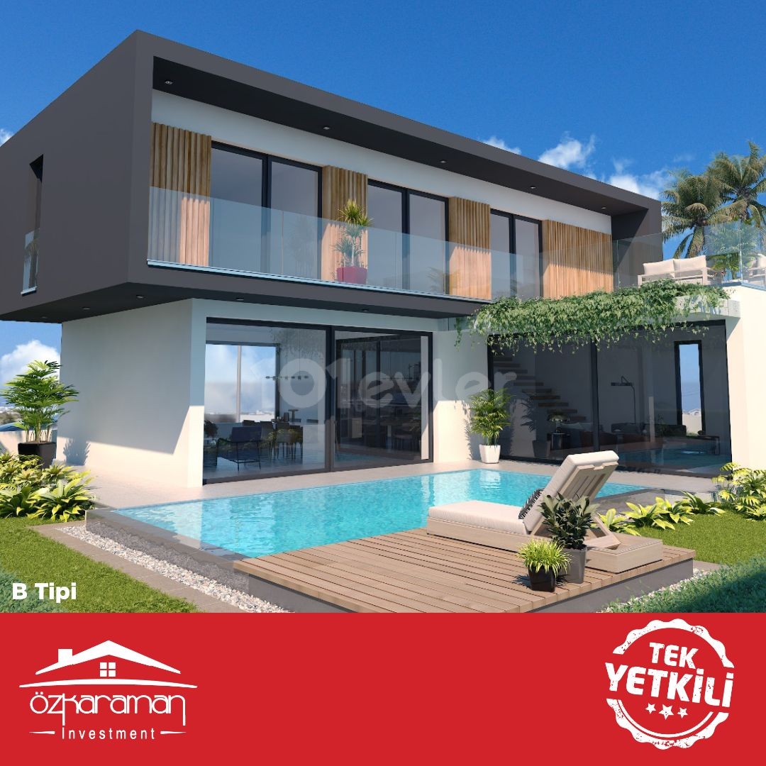 ÖZKARAMAN'dan Yeniboğaziçi bölgesinde 283m² lüks 3+1 müstakil villalar