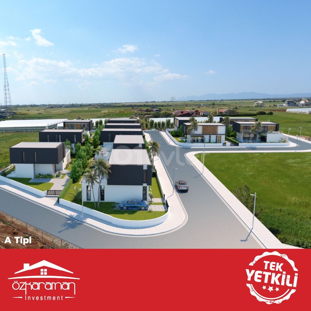 283m² luxury 3+1 detached villas in Yeniboğaziçi region from ÖZKARAMAN