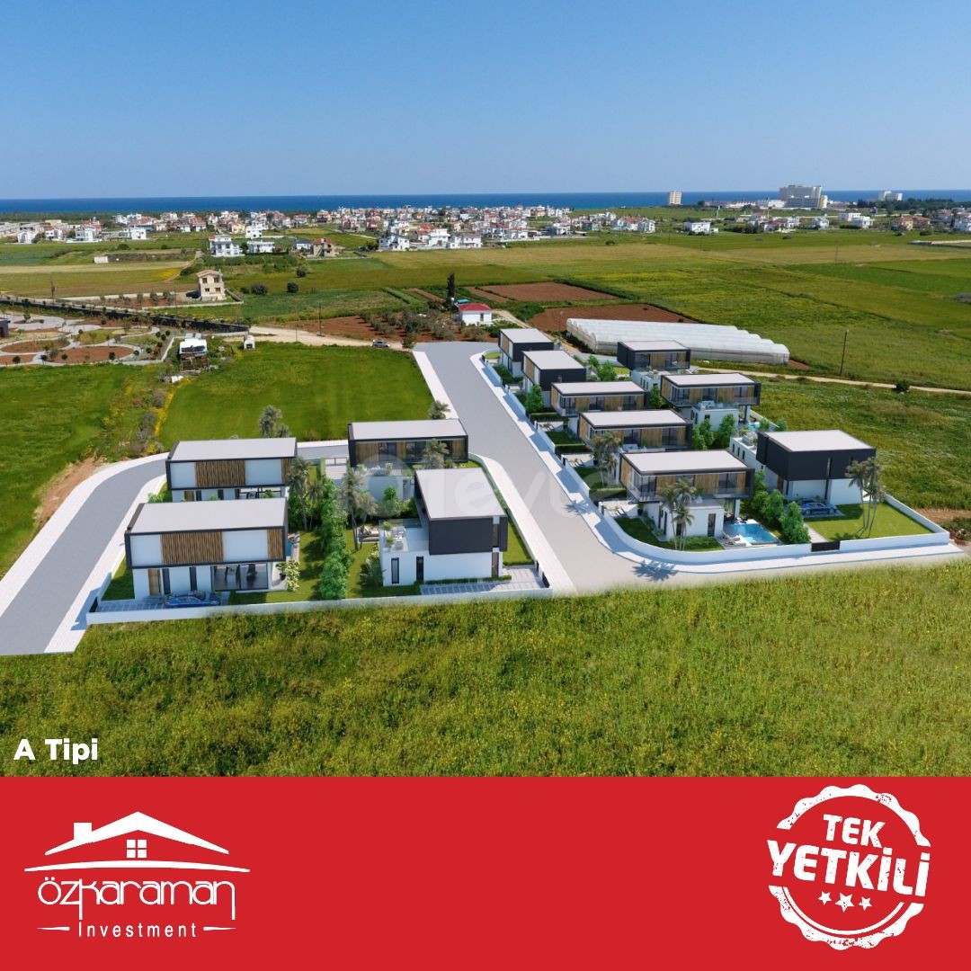 ÖZKARAMAN'dan Yeniboğaziçi bölgesinde 283m² lüks 3+1 müstakil villalar