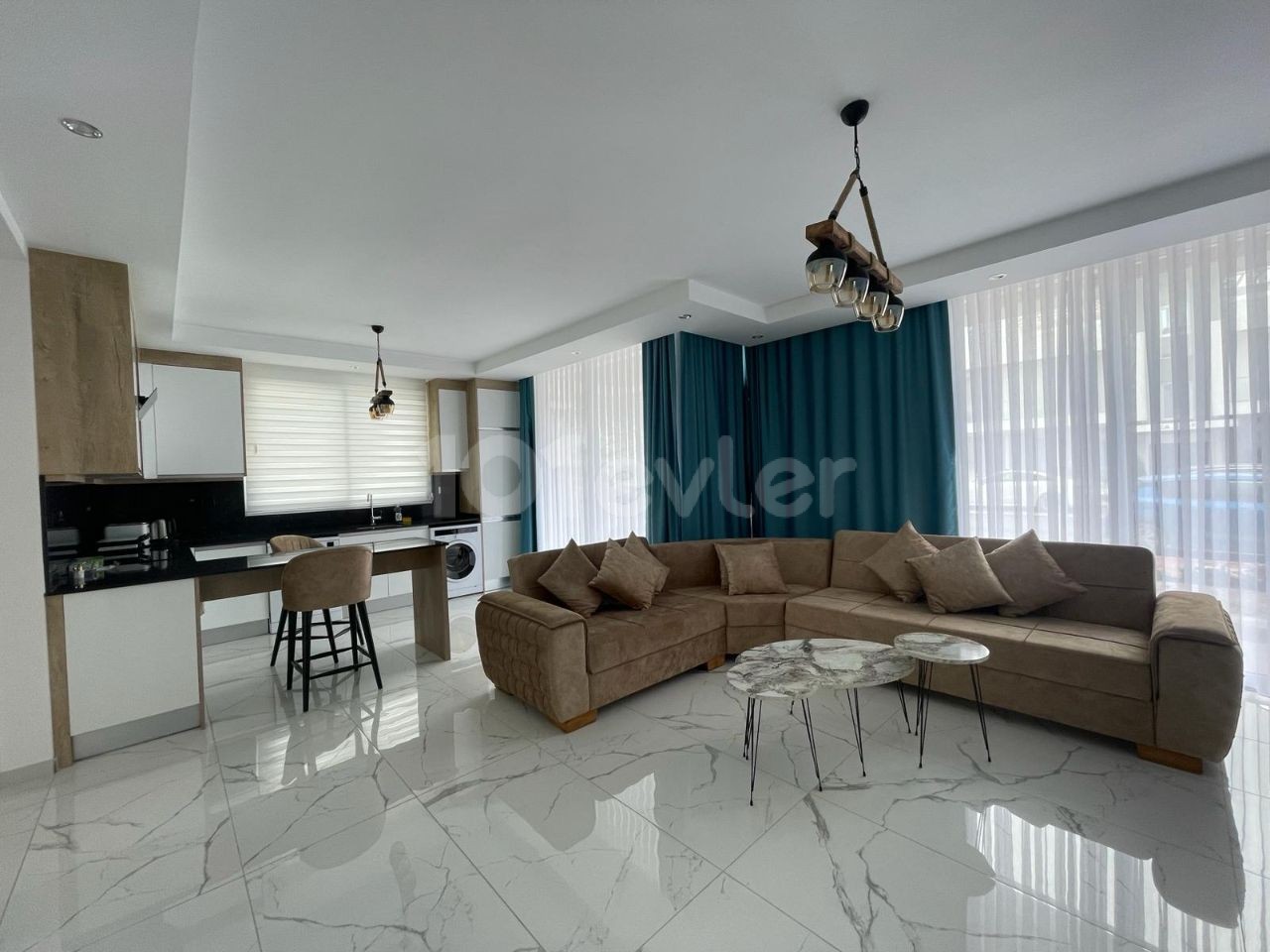 2+1 Flat for Rent in İskele-Boğaz from Özkaraman Four Seasons