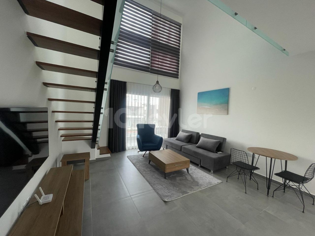 1+1 Loft-Wohnung zur Miete in İskele-Boğaz von Özkaraman Four Seasons