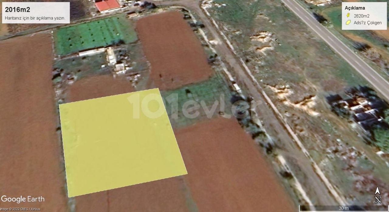 2 DECARES OF LAND IN FAMAGUSTA MARAS DERINYA REGION ** 