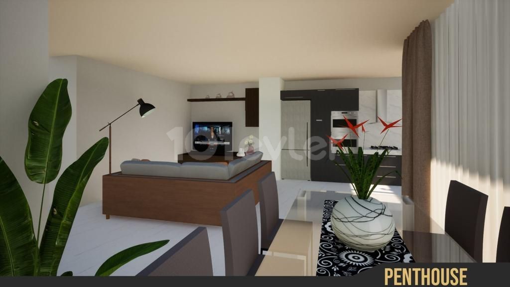 MAĞUSA ÇANAKKALE BÖLGESİ 2+1  GENİŞ PENTHOUSE DAİRE 