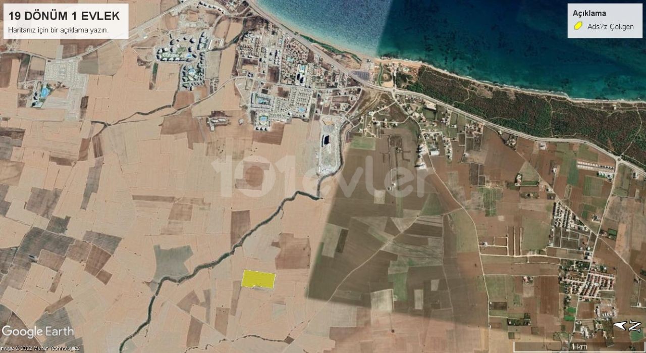 ISKELE AYGUN LONG BEACH AREA 19 ACRES OF INVESTMENT OPPORTUNITY LAND ** 