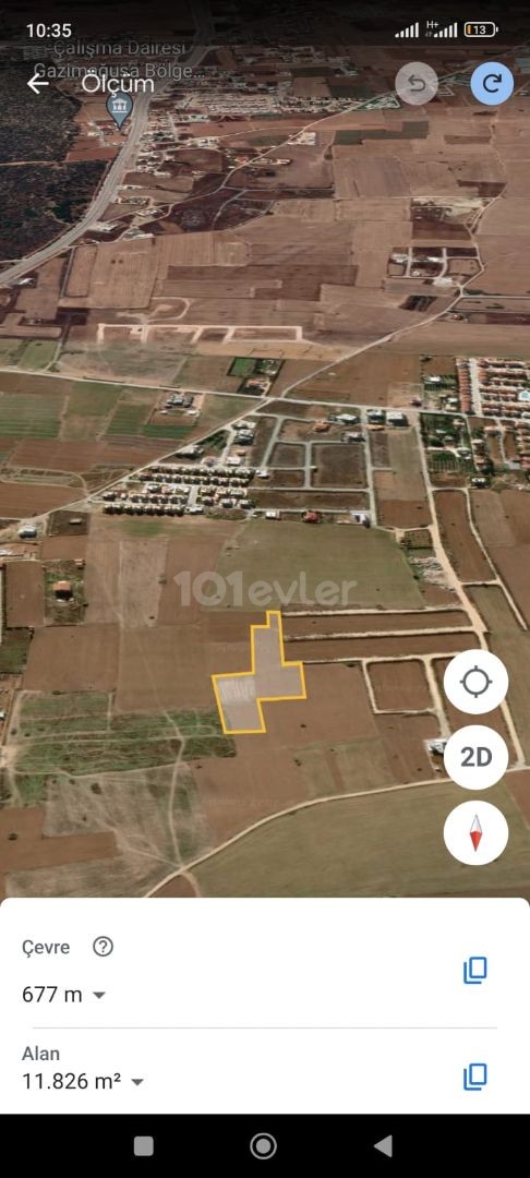 ISKELE ÖTÜKEN 8.5 Decares OF LONG BEACH 2-STOREY ZONED LAND ACRE PRICE 70,000STG ** 