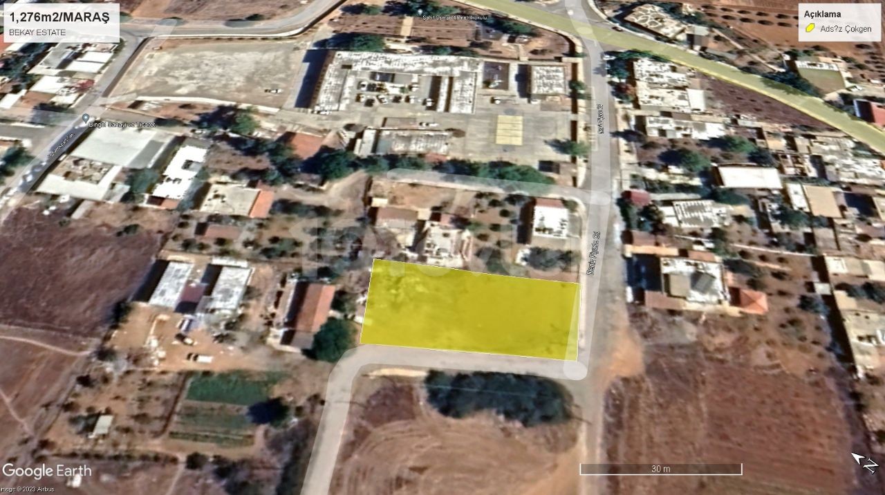 MAGUSA MARAS REGION 1276m2 LAND FOR FLOOR FLOOR