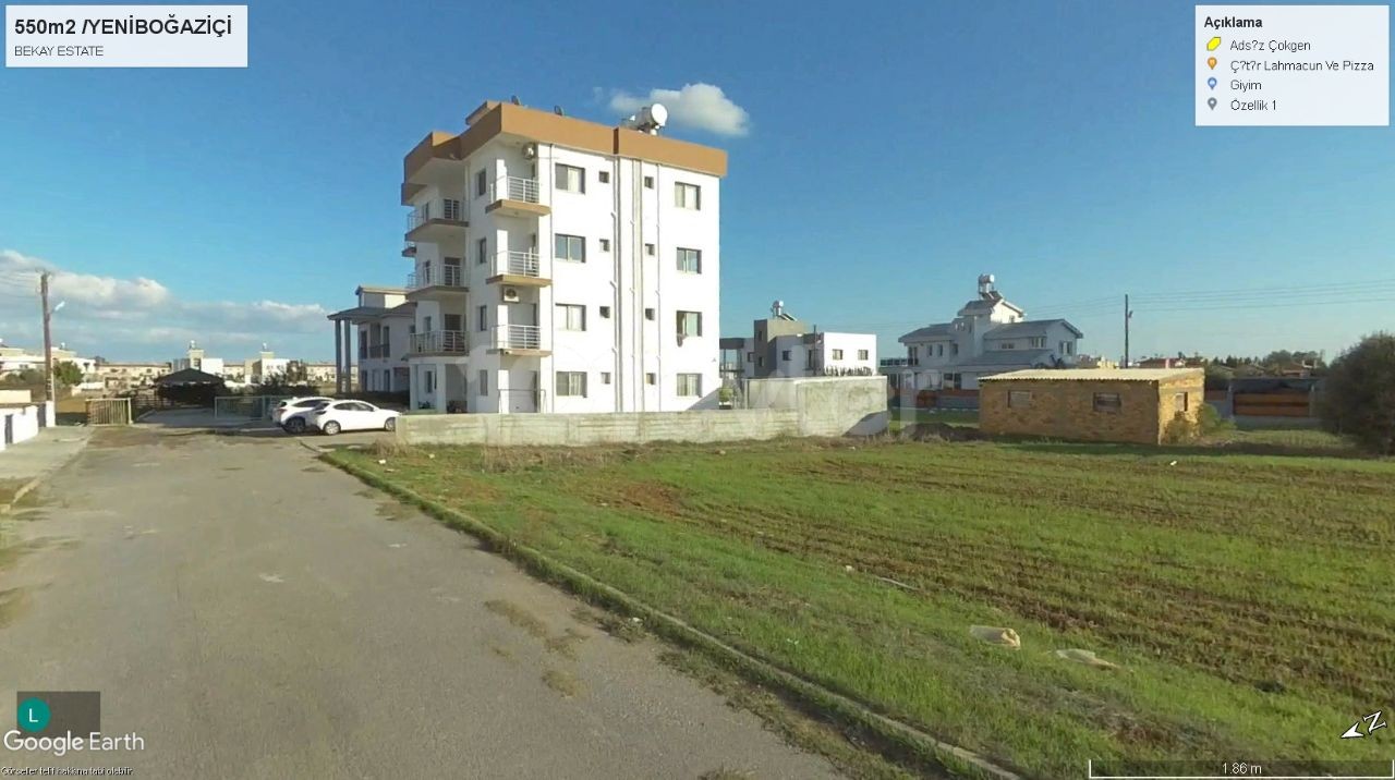 2 FLOOR ZONED VILLA LAND IN YENIBOĞAZİÇIN 