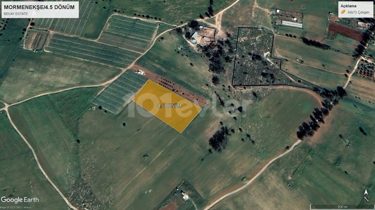 MORMENEKŞE REGION 1 PARCEL INSIDE THE ROAD  5 ACRES OF LAND 95. 000STG