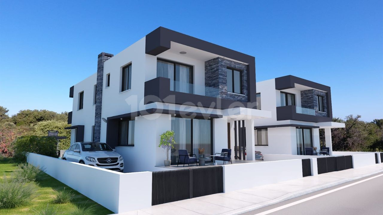 Gönyeli yeni yerleşim bölgesinde 277m2 özel havuzlu Villa