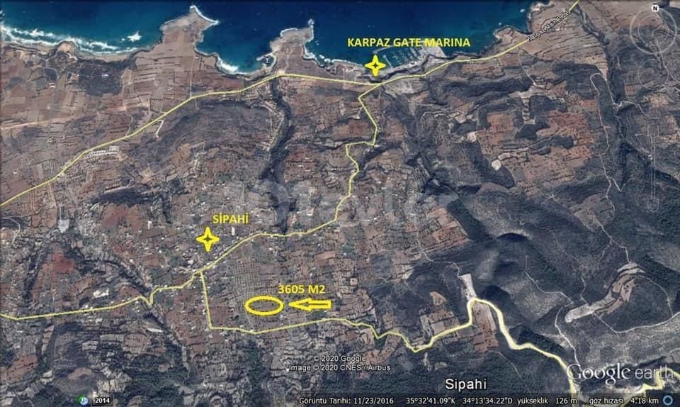 SEA VIEW LAND FOR SALE IN İSKELE SİPAHİ KÜY