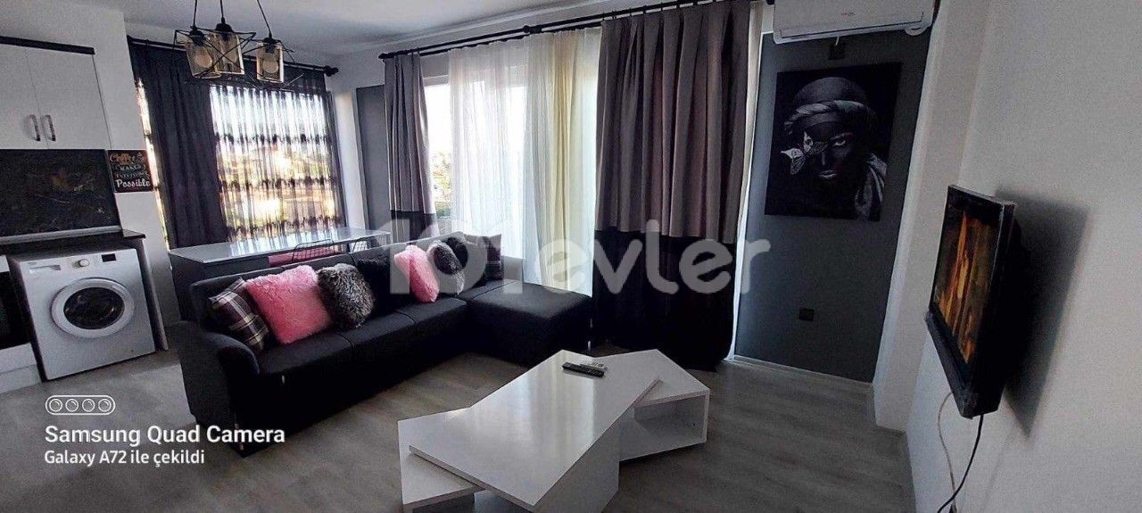 1+1 furnished luxury flat for sale (VAT transformer paid) ready flat