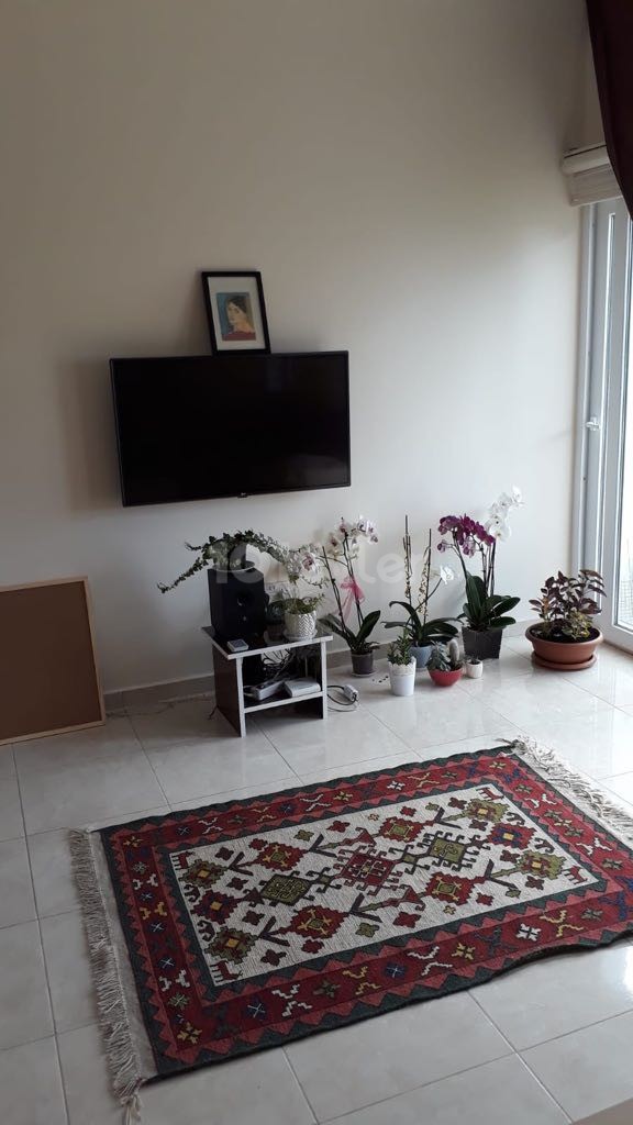 2+1 ground floor fully furnished flat for rent with garden in Dumlupınar area