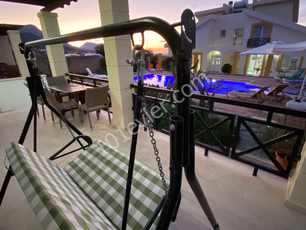 Peaceful "Ful furniture semi detached" villa w/Pool & 2 Bedr & 1 1/2 Bathr WhatsApp +90 533 8344483 