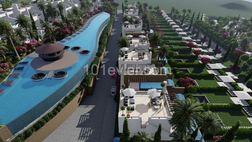 Bahamalar Evleri Tip A 2 Yatak Odalı Penthouse Daireler ** 