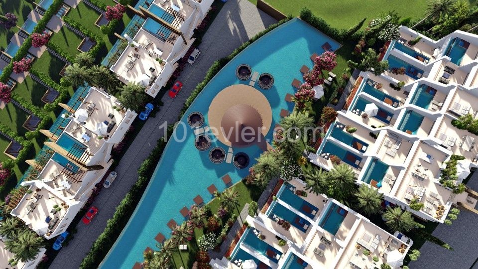 Bahamalar Evleri Tip A 2 Yatak Odalı Penthouse Daireler ** 