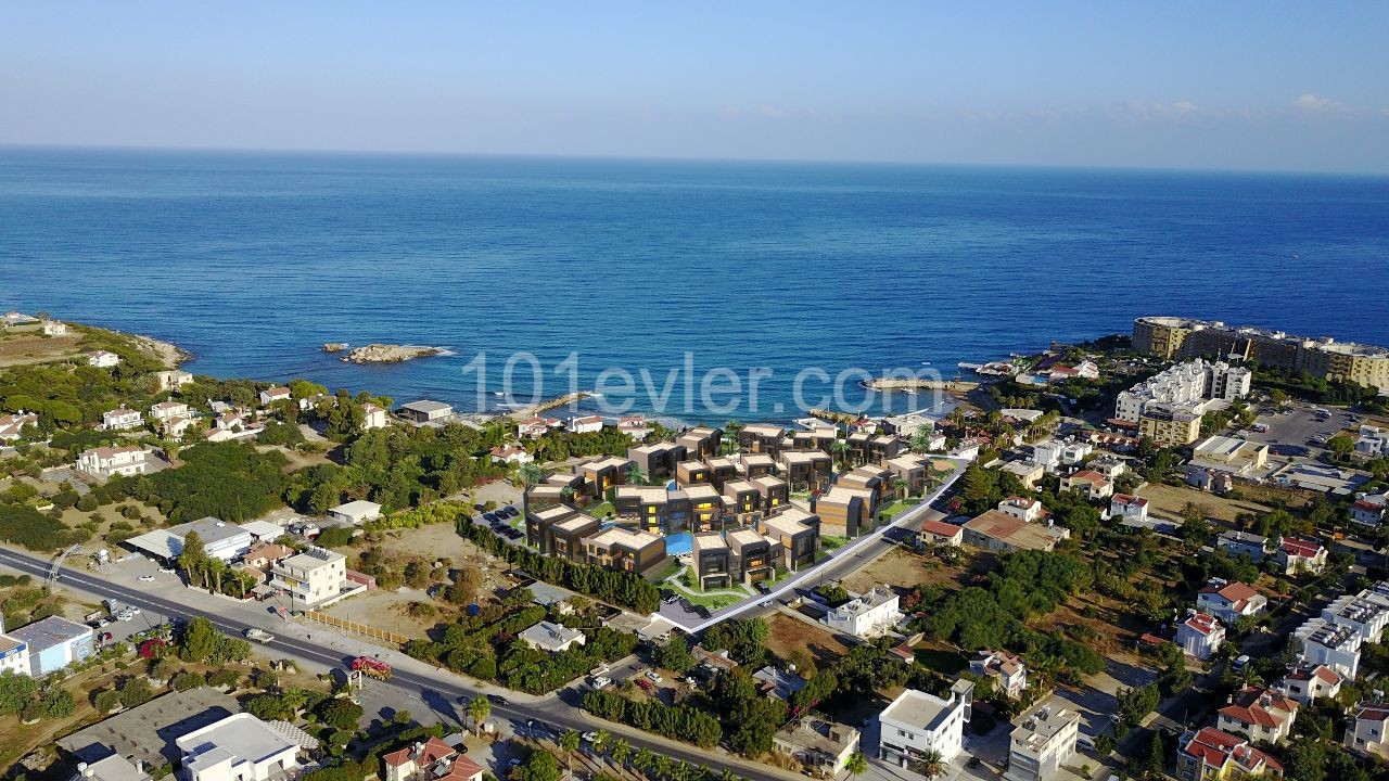 Girne'de Akdeniz'e yürüme mesafesinde 1 Yatak Odalı Daire ** 