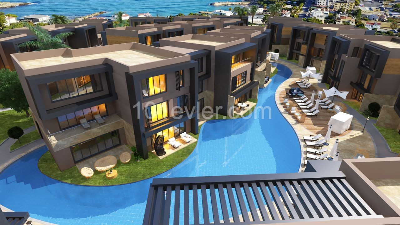 3-Zimmer-Loft-Wohnung nur wenige Minuten zu Fuß vom Mittelmeer in Kyrenia ** ** 