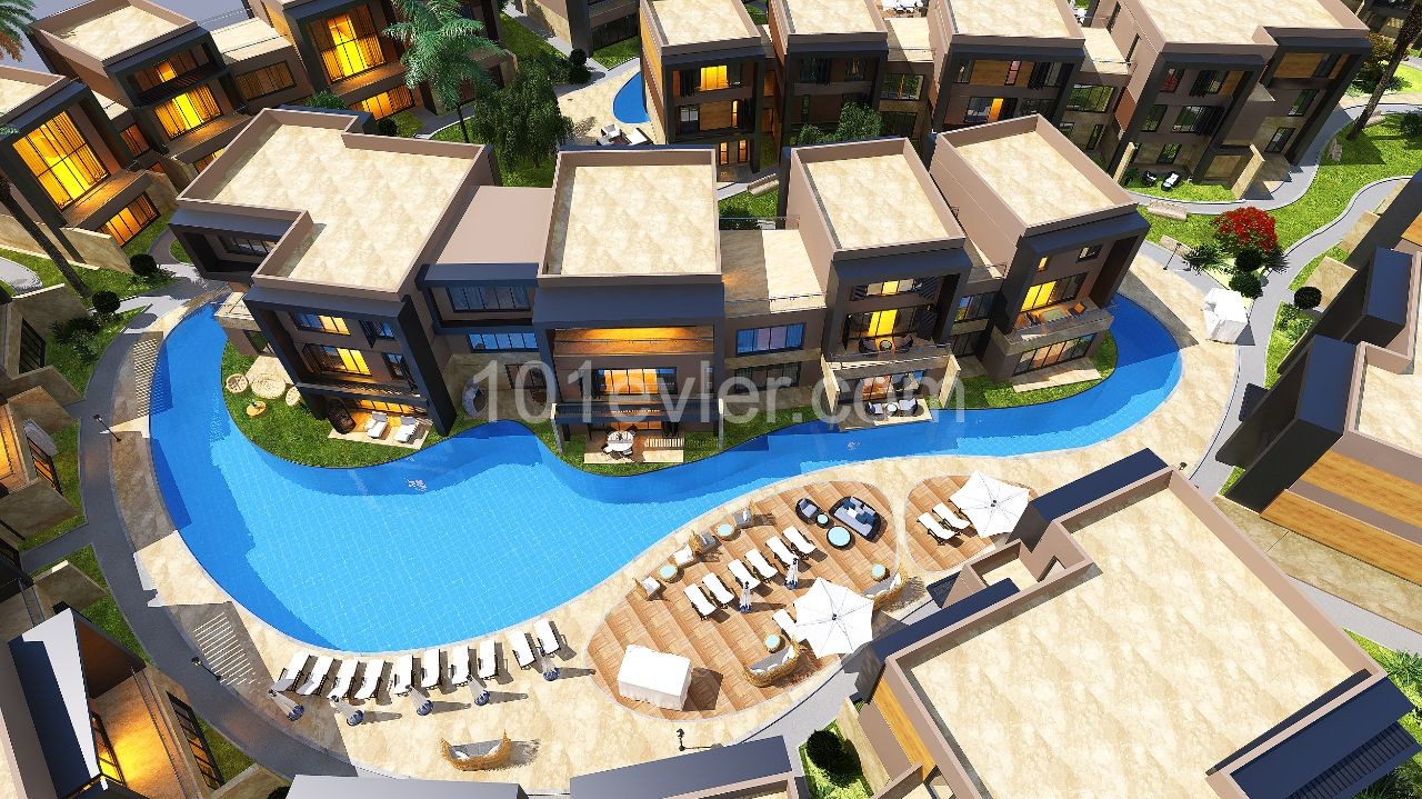 3-Zimmer-Loft-Wohnung nur wenige Minuten zu Fuß vom Mittelmeer in Kyrenia ** ** 