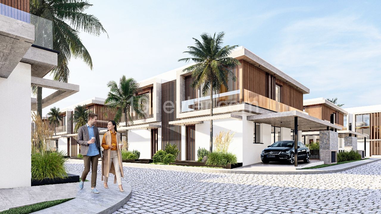 Plaja sadece birkaç dakika mesafede Lüks Modern 5 Yatak Odalı 5 Banyolu Villa ** 