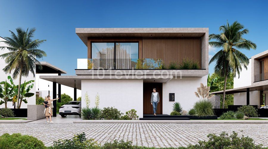 Plaja sadece birkaç dakika mesafede Lüks Modern 4 Yatak Odalı 4 Banyolu Villa ** 