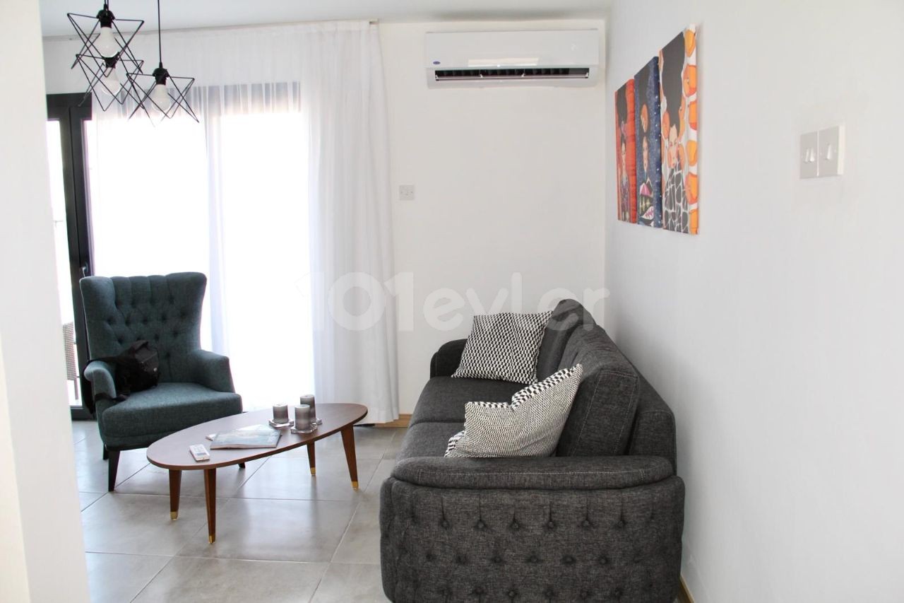 1+1 WOHNUNG ZU VERMIETEN IN ALSANCAK/BEYAZ BAHÇEM