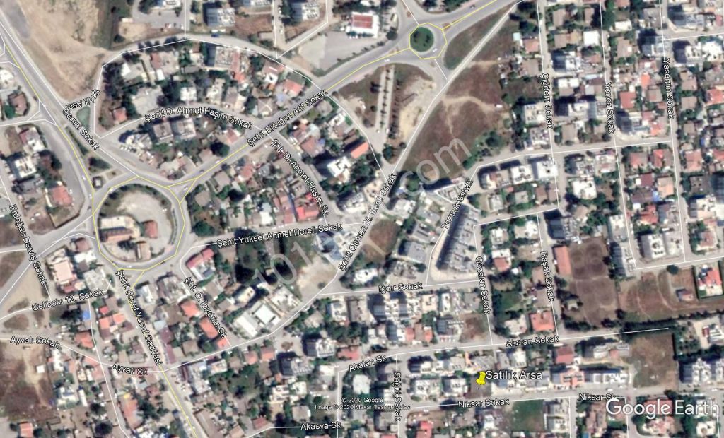 520m2 Land Suitable for Apartment Construction in an Easy-to-Reach and Centrally Located Location in the Kizilbas District of Nicosia / 50% on the Base / 160% in Total / 5 Dec Decks of Land for Sale with Zoning Permission ** 