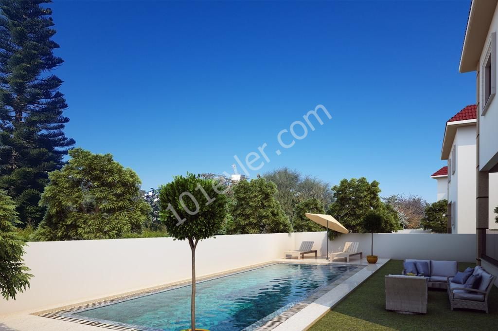Girne Alsancak'ta Yavuz Çıkartma Plajı Bölgesinde Yeni Bir Yaşam Alanı 3 Yatak Odalı Özel Havuzlu Dubleks Lüks Villalar !!!/ Luxurious 3 Bedroom Dublex  Villas With Private Pool For Sale in Kyrenia, Alsancak!!! 