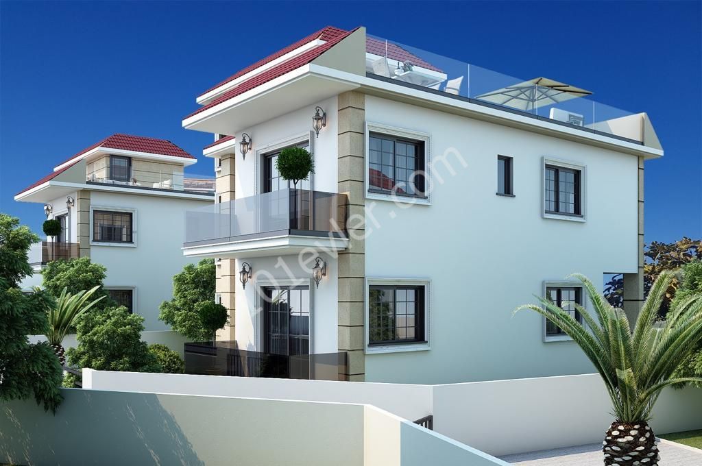 Duplex-Luxusvillen mit privatem Pool mit 3 Schlafzimmern in einem neuen Wohnbereich in Kyrenia Alsancak ta Yavuz Aufkleber Strand !!!/ Lu ②urious 3 Bedroom double Llogara Villas Llogara Private Pool Zum Verkauf in Kyrenia, Alsancak!!! ** 