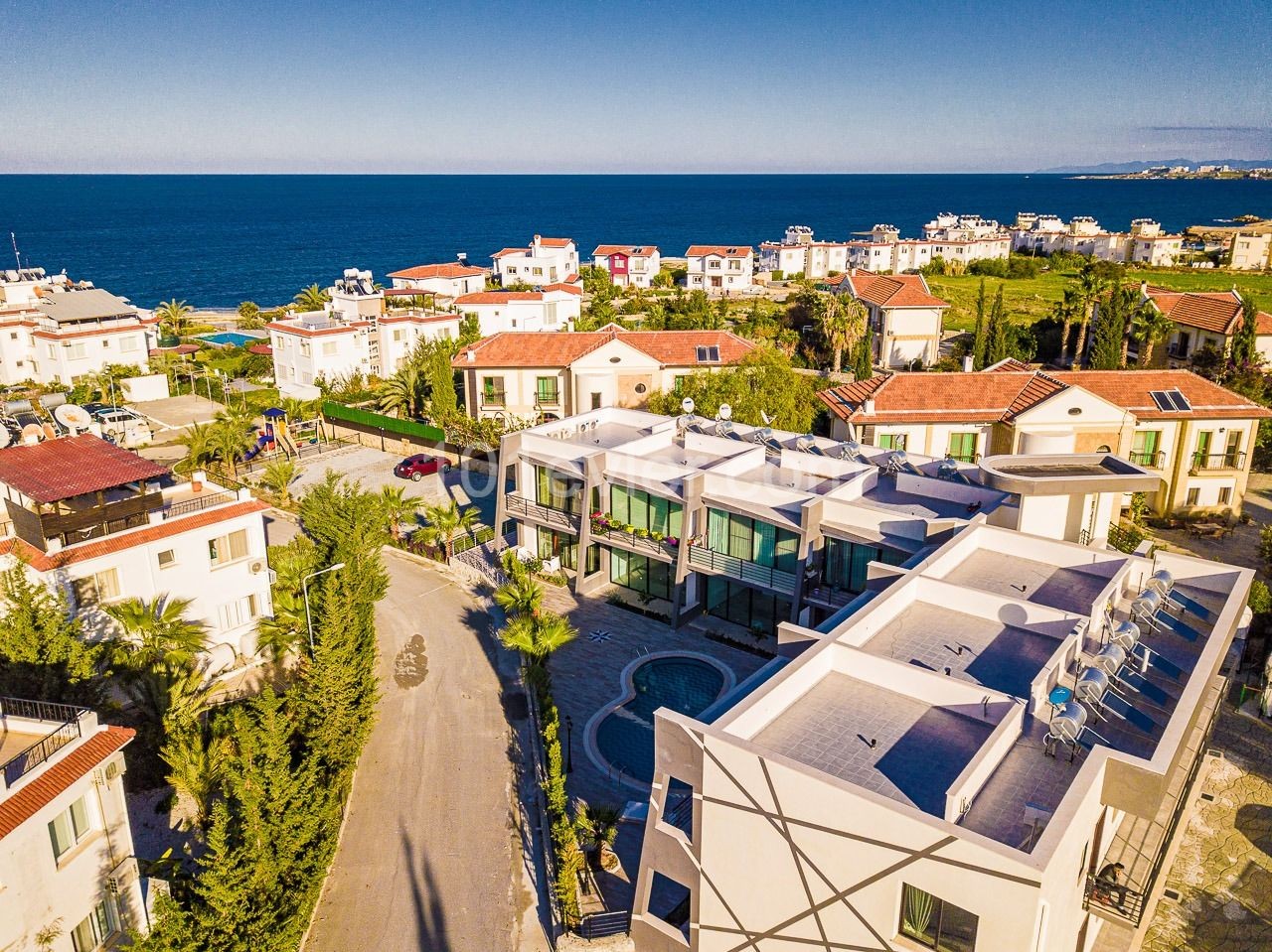 Lapta, Ultra-Luxus-1+1-Wohnung zu vermieten, 0 zum Meer, Komplex mit Pool +905428777144 Englisch, Türkisch, Russisch