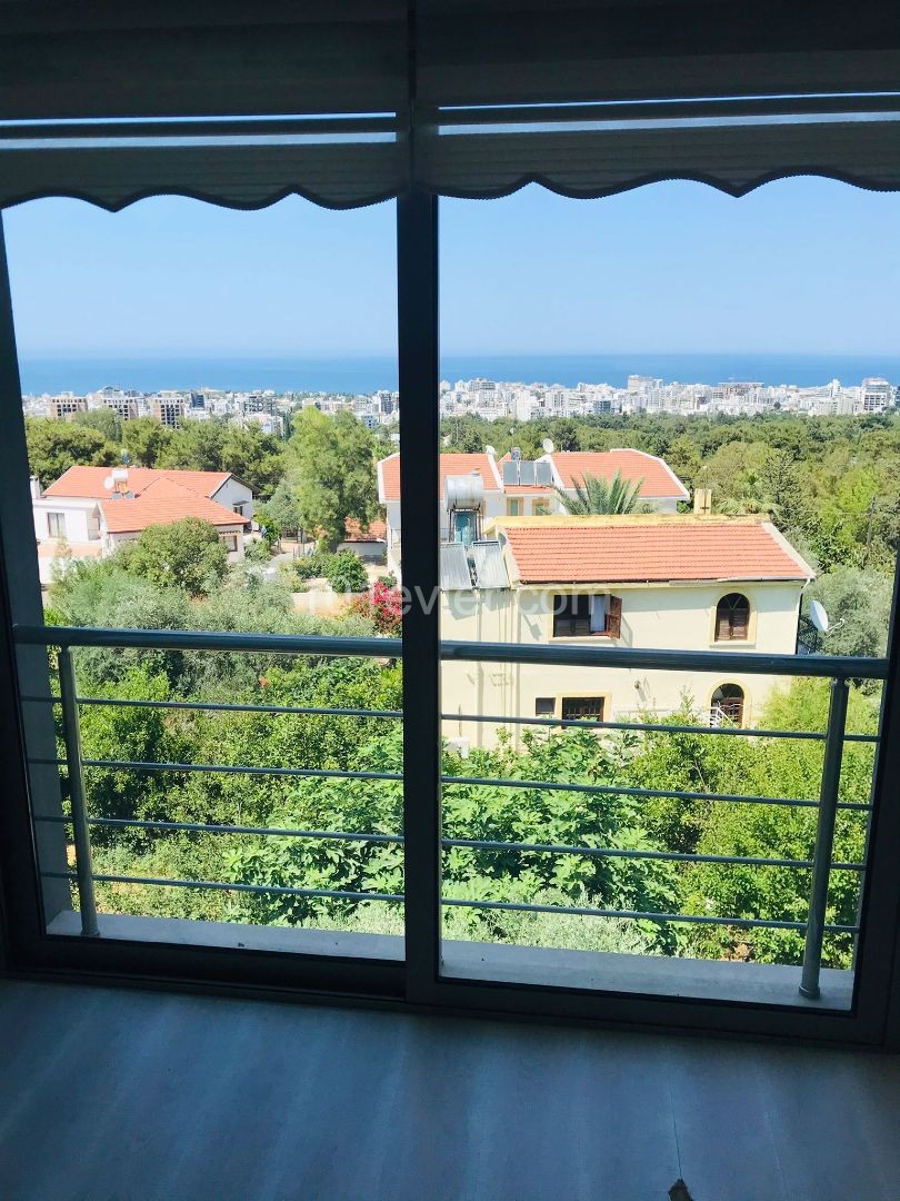 3 ZIMMER 2 WOHNZIMMER DOPPELVILLA ZUR MIETE MIT VOLLEM MEERBLICK IN KYRENIA CIKLOS... ** 