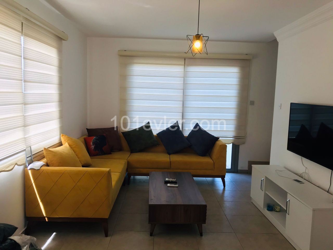 3 ZIMMER 2 WOHNZIMMER DOPPELVILLA ZUR MIETE MIT VOLLEM MEERBLICK IN KYRENIA CIKLOS... ** 